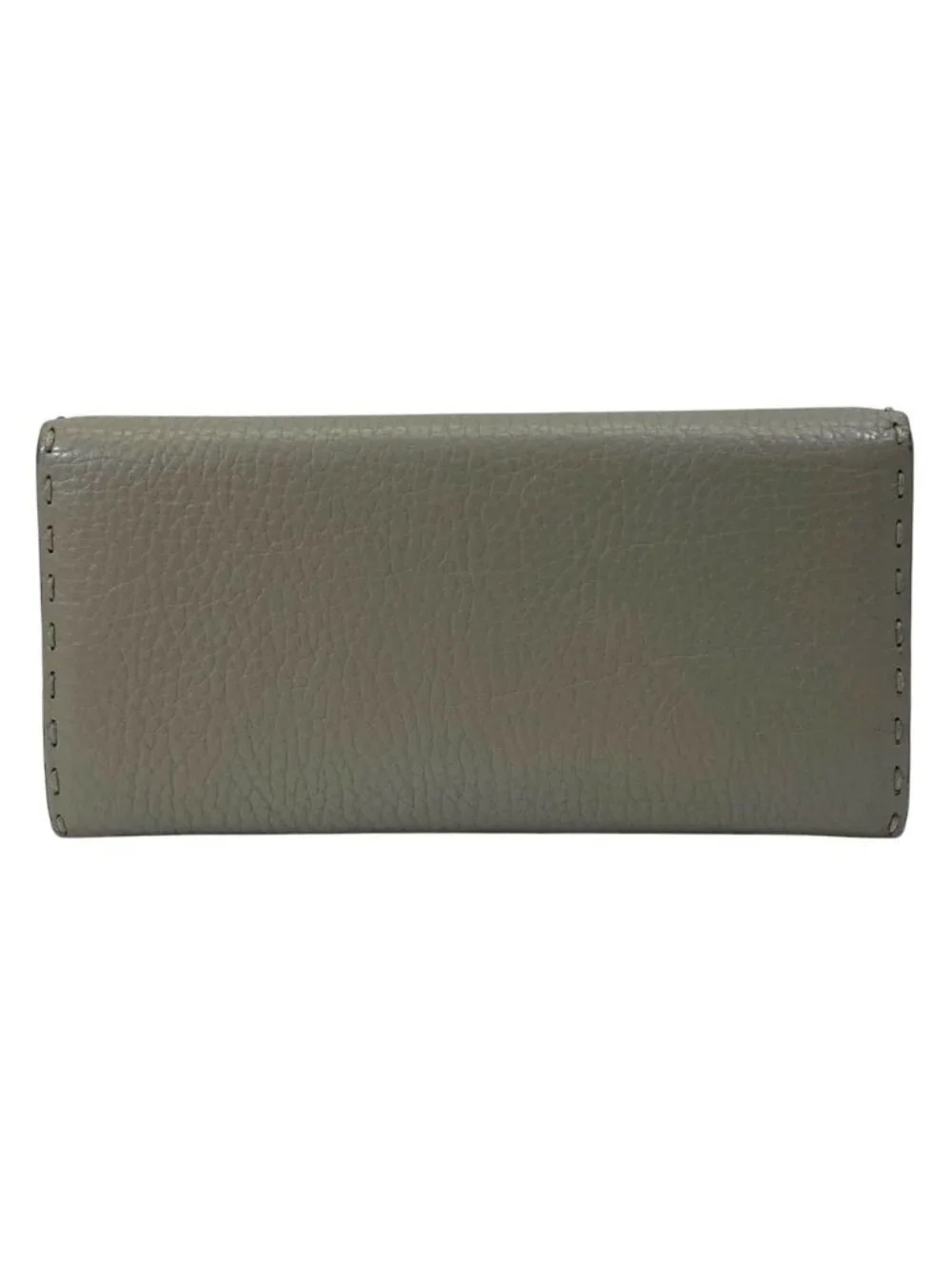 Fendi Selleria Wallet Bifold Leather Beige Practical Daily